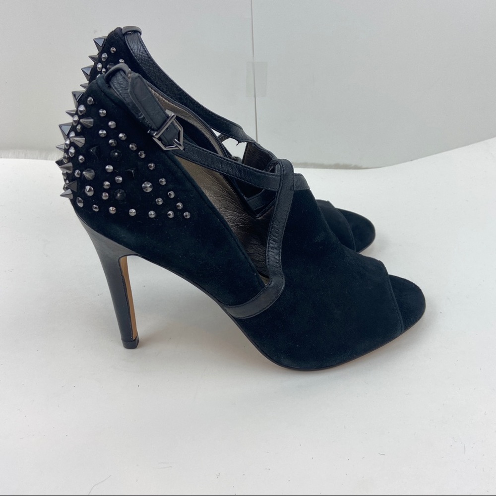 Sam Edelman Black Suede Spiked Heels Sz: 7M